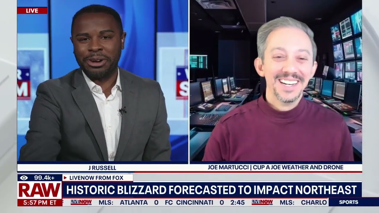 @livenowfox interviews Meteorologist Joe Martucci on impending nor'easter