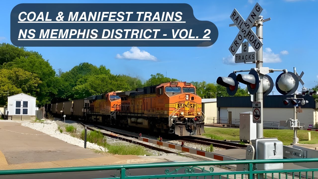 NS Coal & Manifest Trains on the Memphis District (West End) - Vol. 2 - Aug. 25