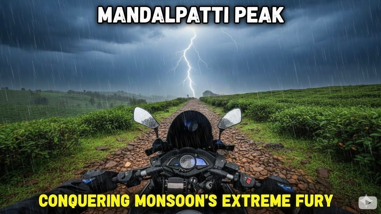Mandalpatti's RAINIEST Off-Road 🏍️ EVER! 🌧️ Extreme Bike Hill Climb 🌄(You Won't Believe the View!)  