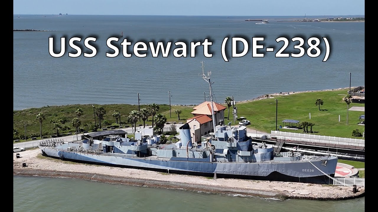 USS Stewart DE 238, Seawolf Park, Galveston, Texas (Destroyer Escort, Edsall Class)