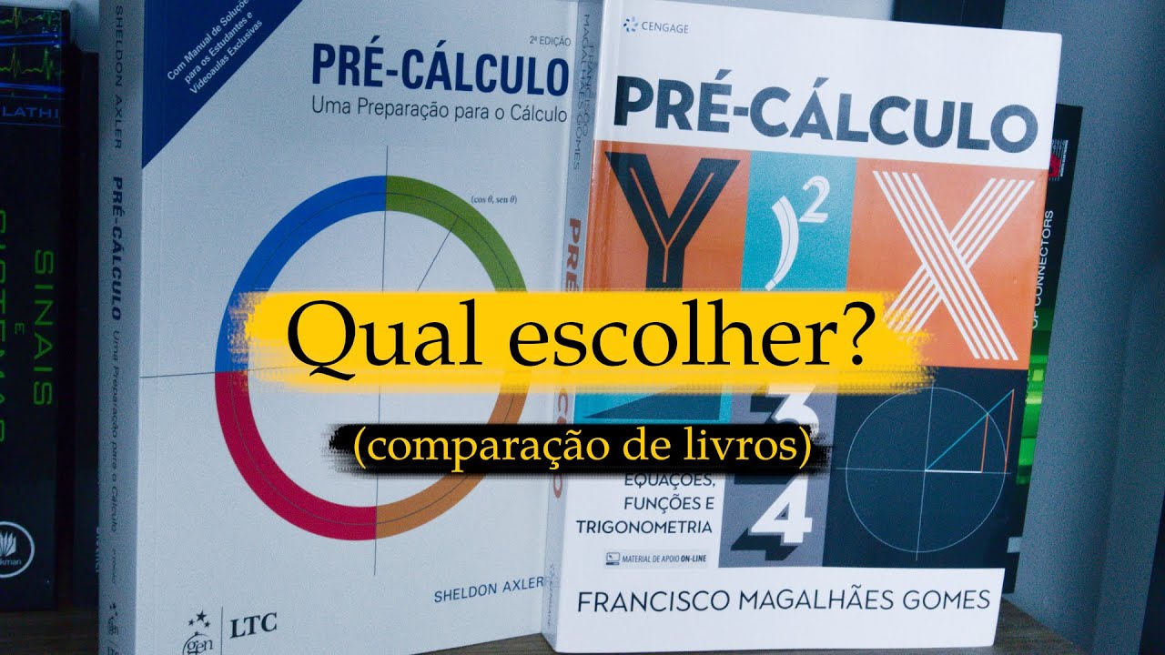 Comparação de livros de pré-cálculo: Francisco ou Sheldon?