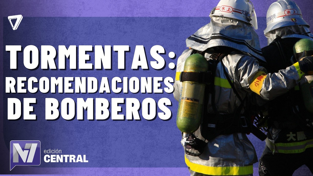 Alerta naranja por tormentas: recomendaciones de bomberos