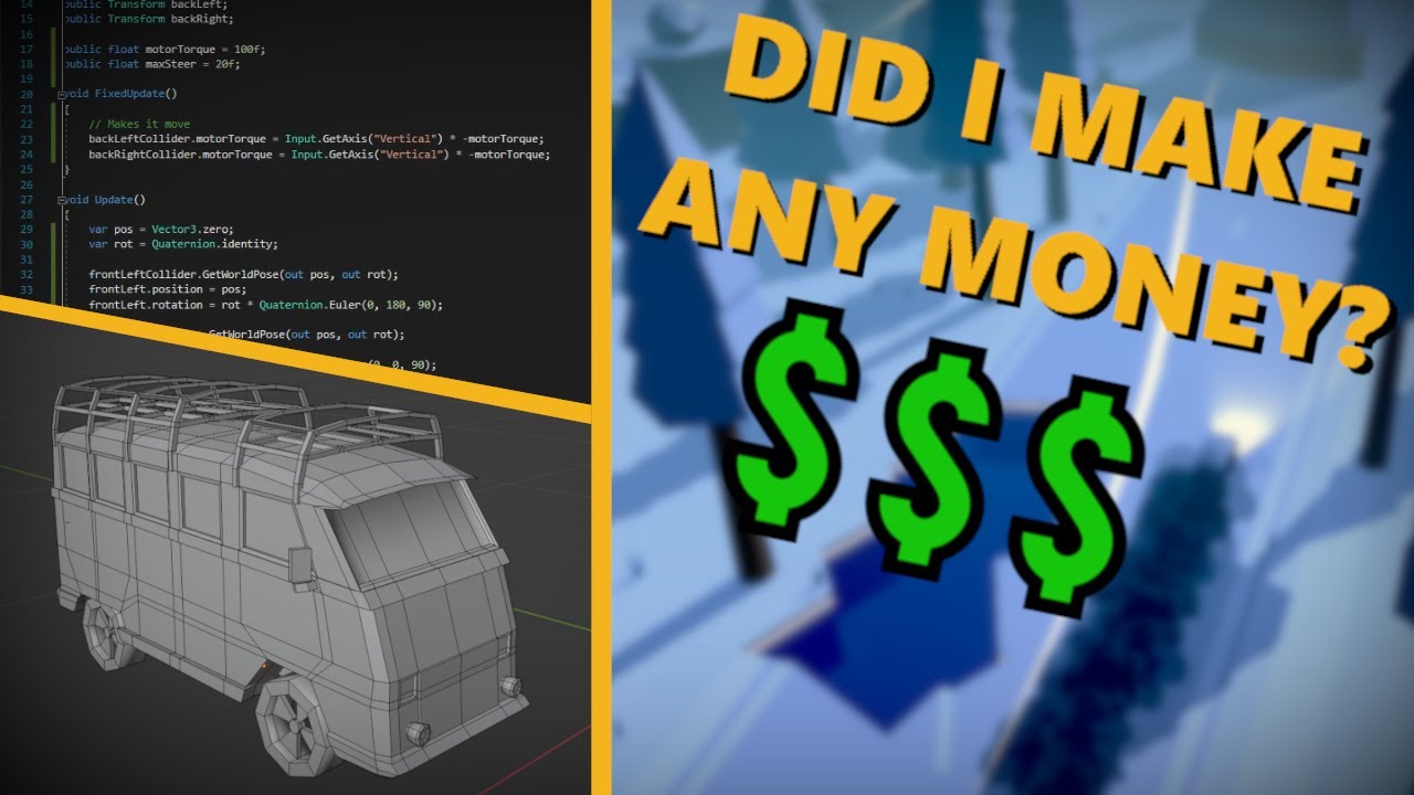 How I made my FIRST GAME and how much MONEY I made - Devlog