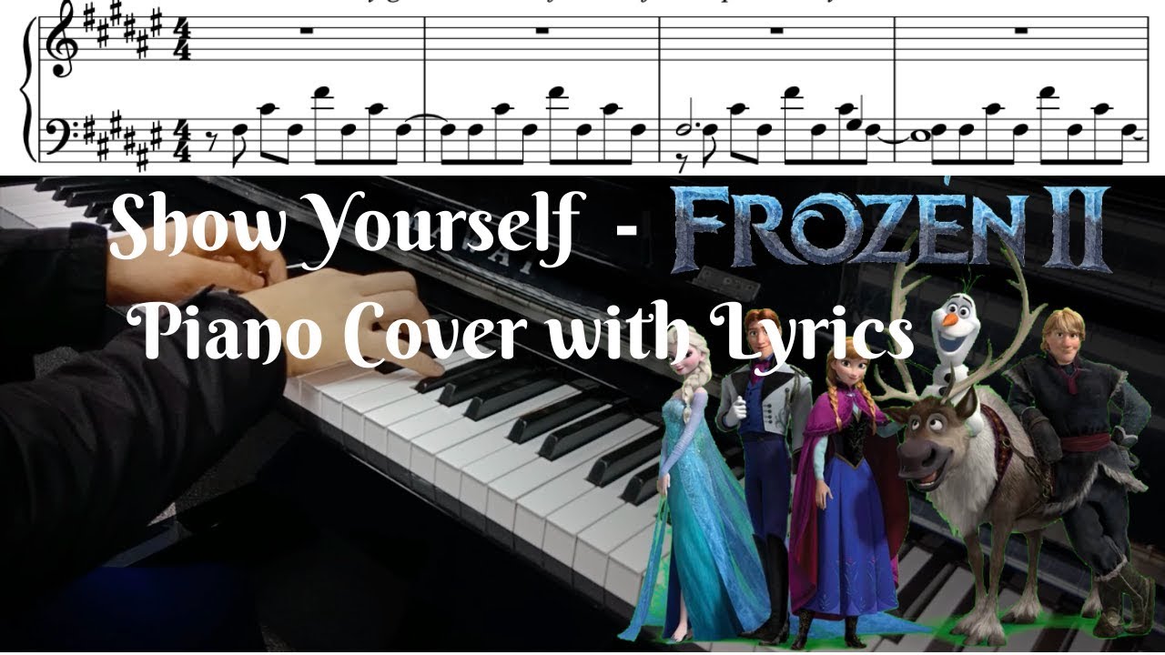 Show Yourself - Frozen 2 OST Piano Sheet Music Cover + Lyrics
