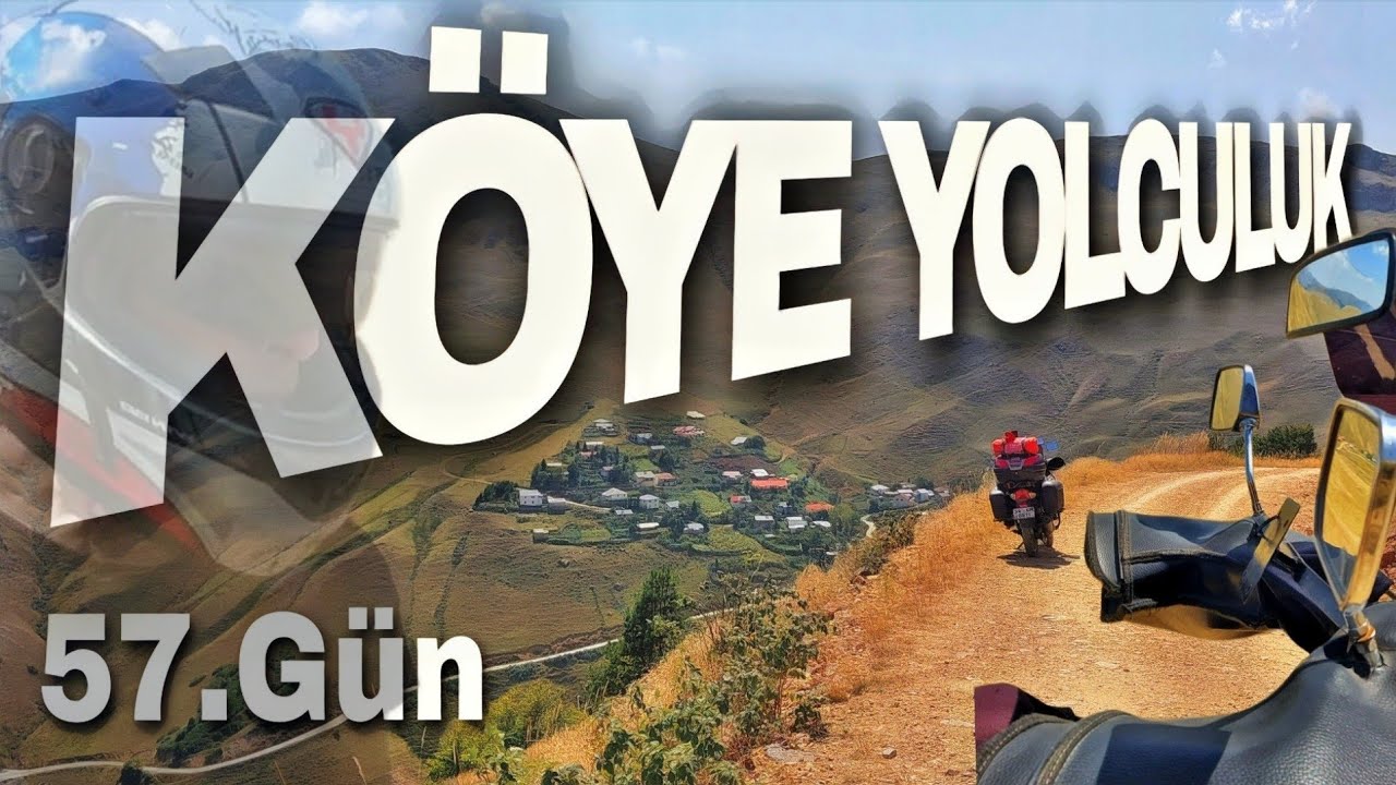 Türkiye turunda. Köy yolundayım Kümbet yaylasından çıkıyorum