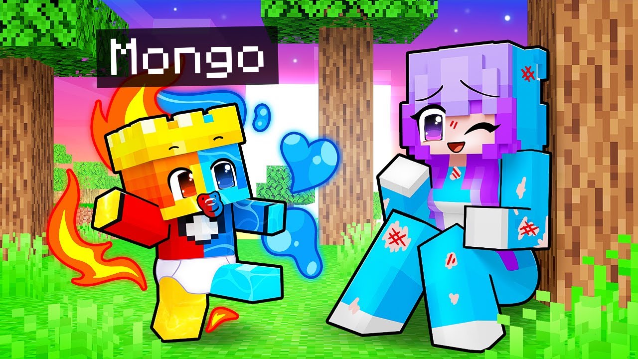 Playing as a BABY ELEMENTAL in Minecraft!