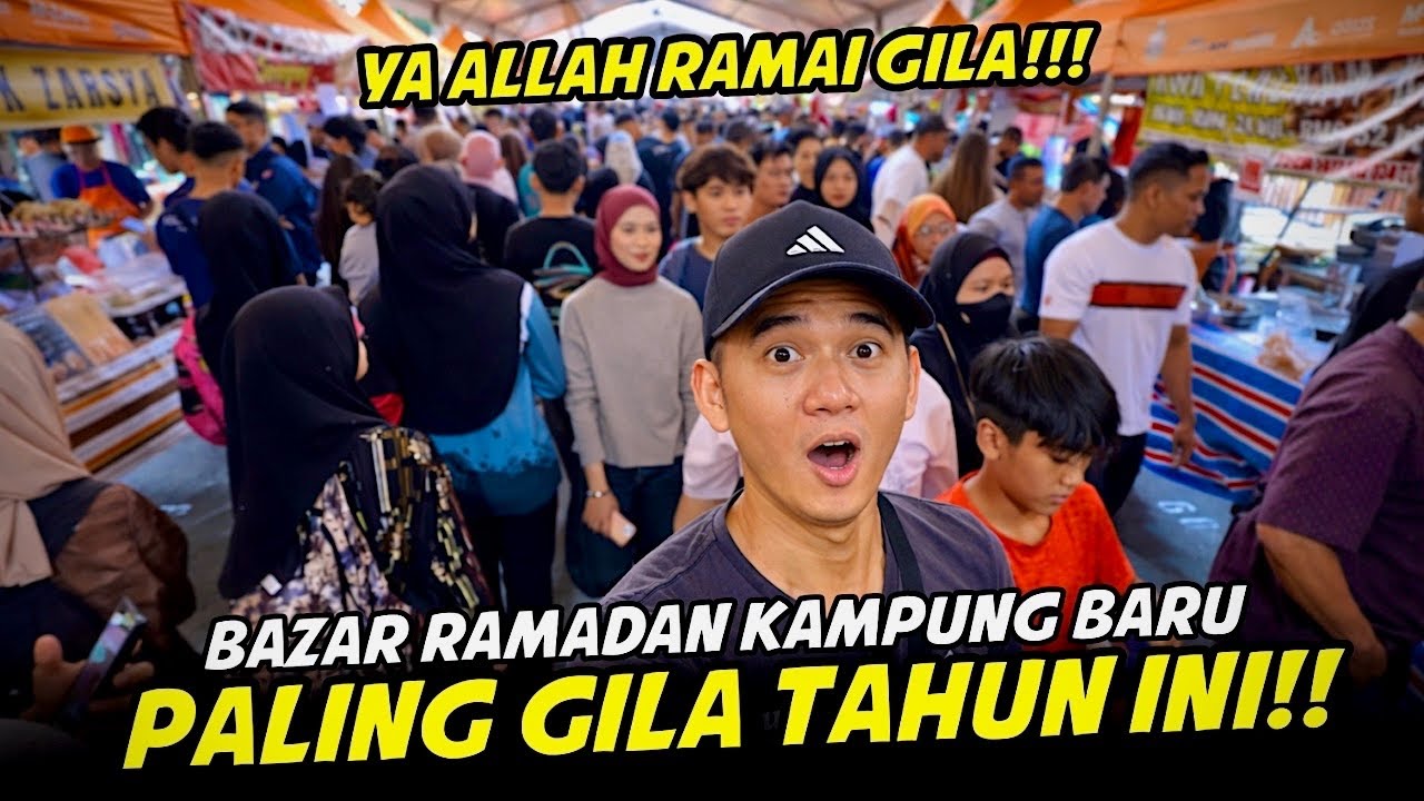 YA ALLAH RAMAI GILA‼️ Kampung Baru Jadi Lautan Manusia, Bazar Ramadan Ni Memang Next Level! #bazar