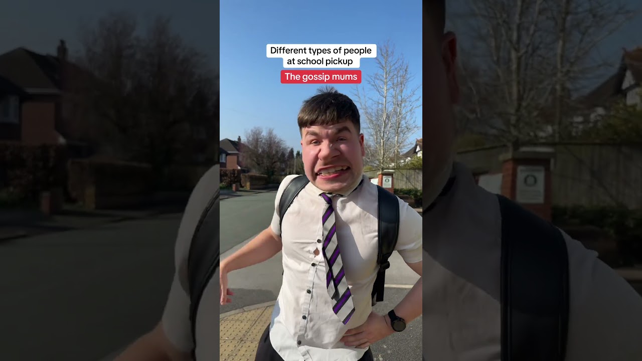 Разные люди на встрече детей у школы 😂 #шорты