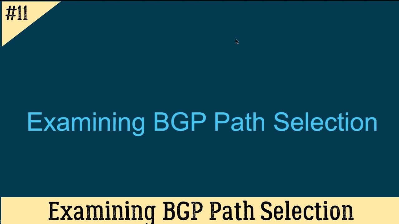 🔴  CCNP ENCOR - Examinando Seleção de Caminhos BGP  ✅💻🧠