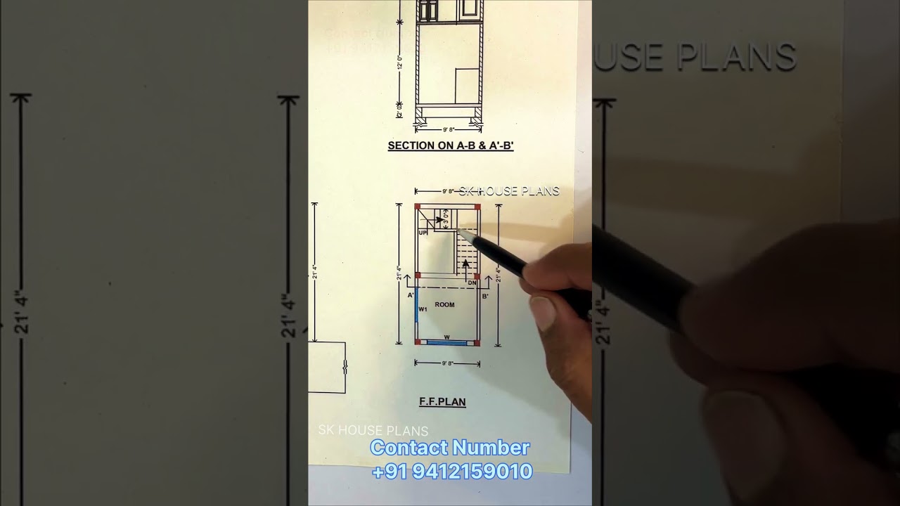 New Two Side Road House Design | 9’8” x 21’4” Compact Plot, Double Advantage | 2026 | S No 3405