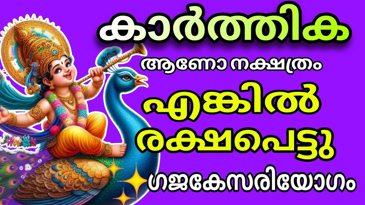 കാർത്തിക നക്ഷത്രം : ഞെട്ടുന്ന ഭാഗ്യം വന്നു ചേരുന്നു Karthika Nakshatra phalam 2024 _2025