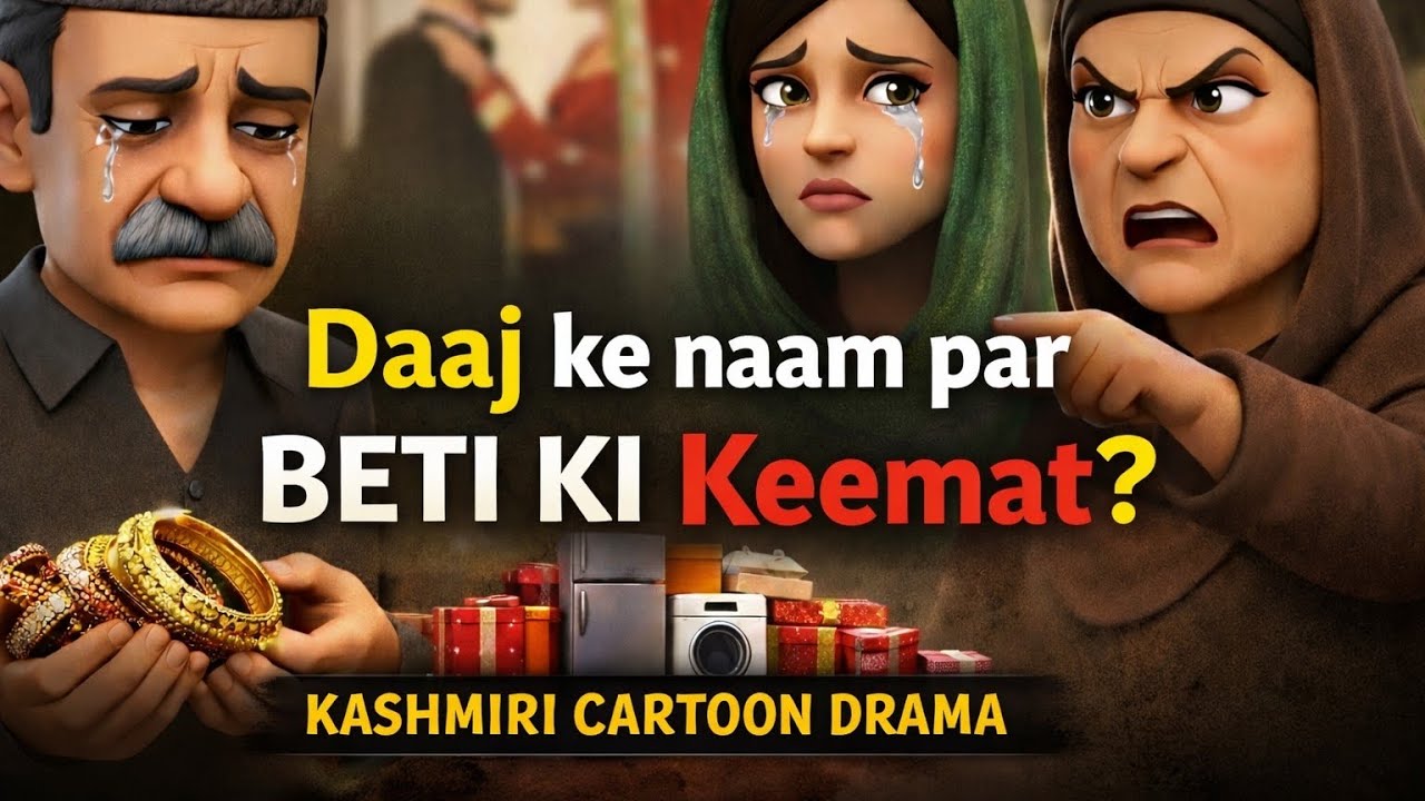 Daaj ke Naam par Beti ka Sauda? 😭 | Kashmiri cartoon drama / Episode 1 