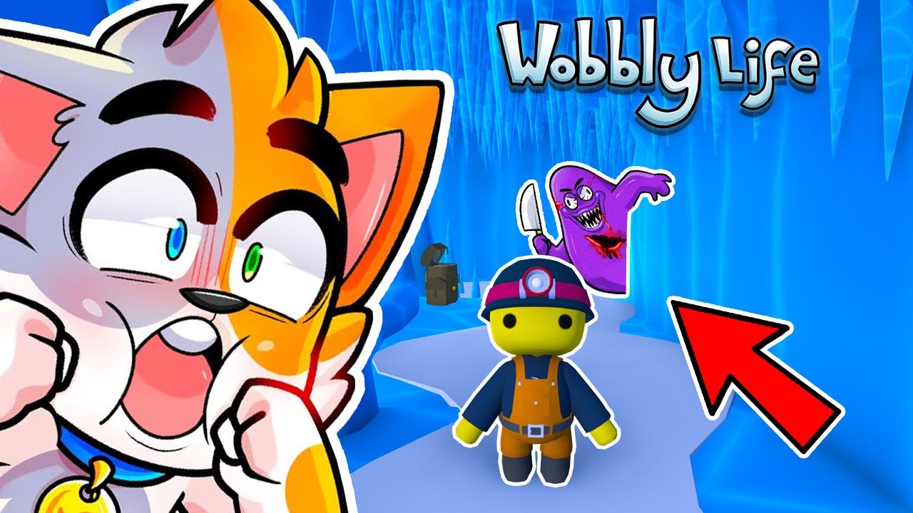 ATRAPADOS en el ESCONDITE del MONSTRUO 😈😱!! (ayudenmeeeeee 😭) - Wobbly Life #13