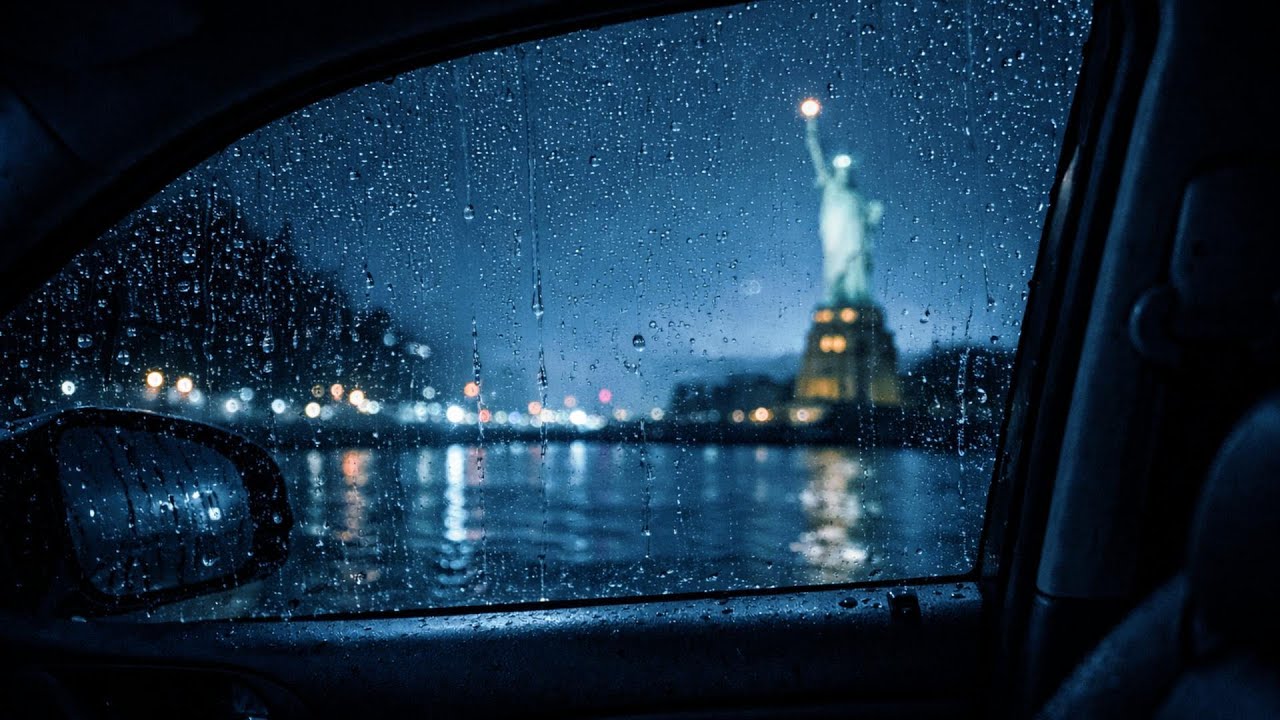 Soft Night Rain Sounds Inside the Car | Deep Relaxation Ambience for Insomnia Relief