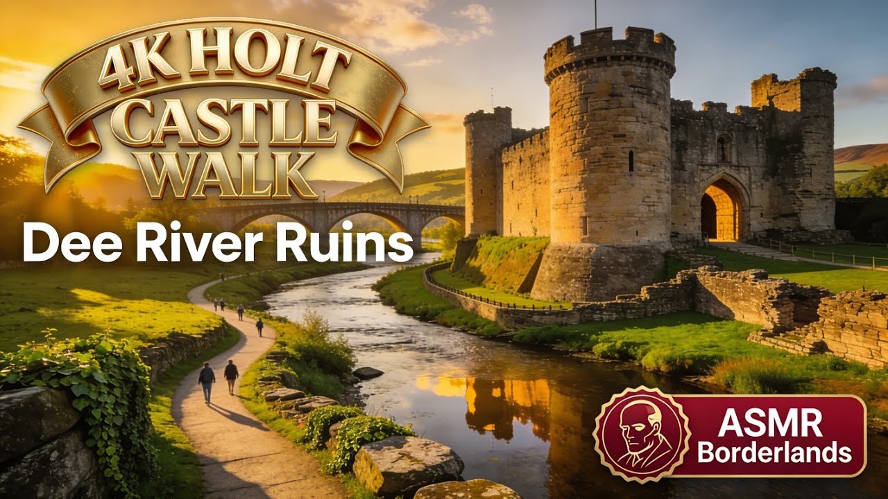 🦁 ASMR Castle of the Lion | Hidden Fortress on the Dee | Medieval Ruins Walk 4K