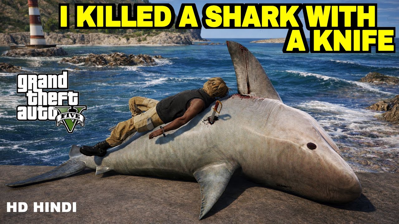 Drunken Master kills a Shark with his knife in GTA 5: Noah Gaming Universe #gta5 #gameplay #gta