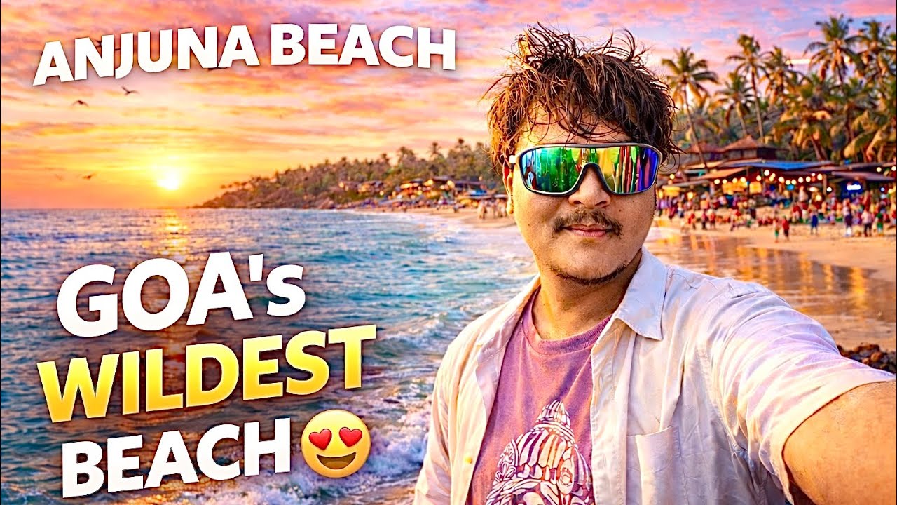 Anjuna Goa ka best beach 🏖️ | most loved place in goa