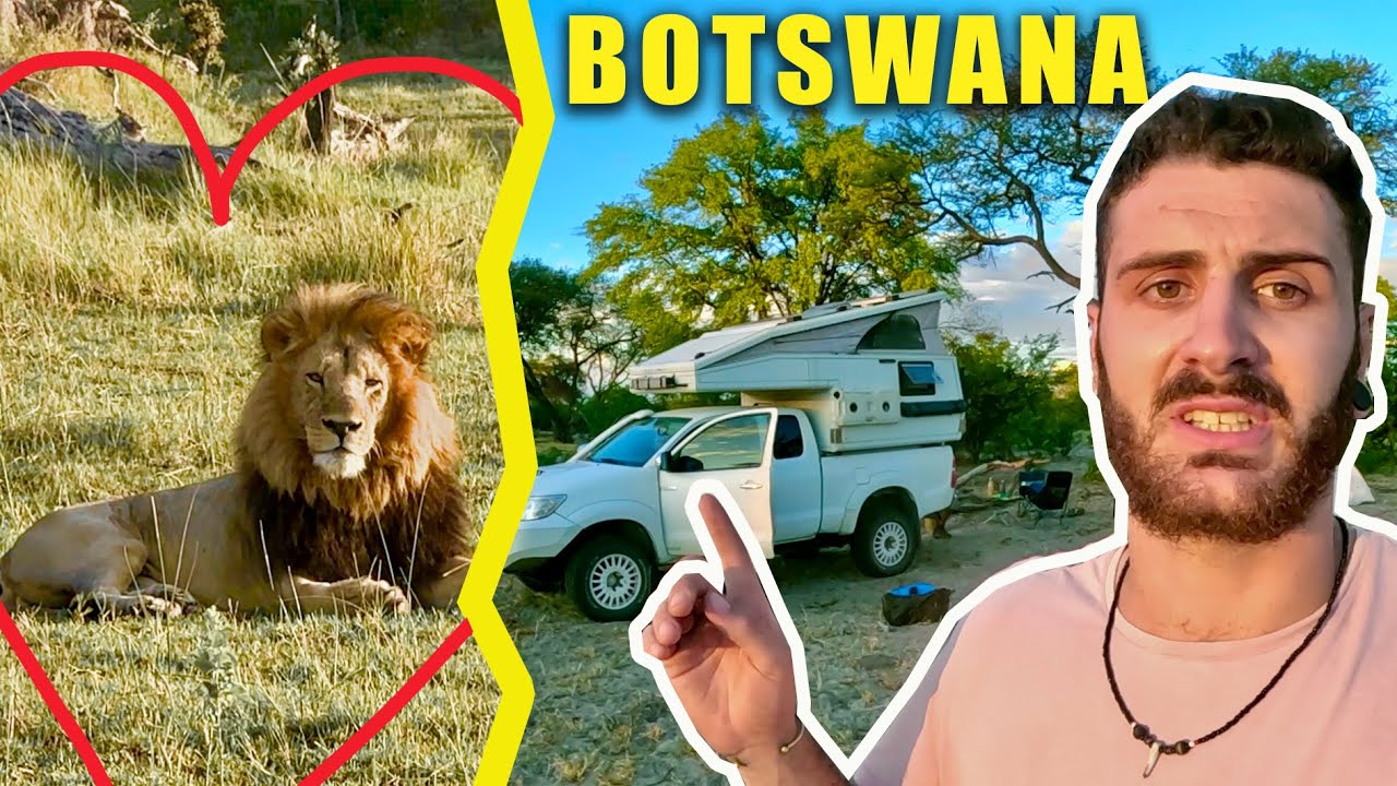 J'ai enfin Trouvé un LION en Afrique !!! 😁 Tour du monde à Moto / Botswana 🌍 🏍