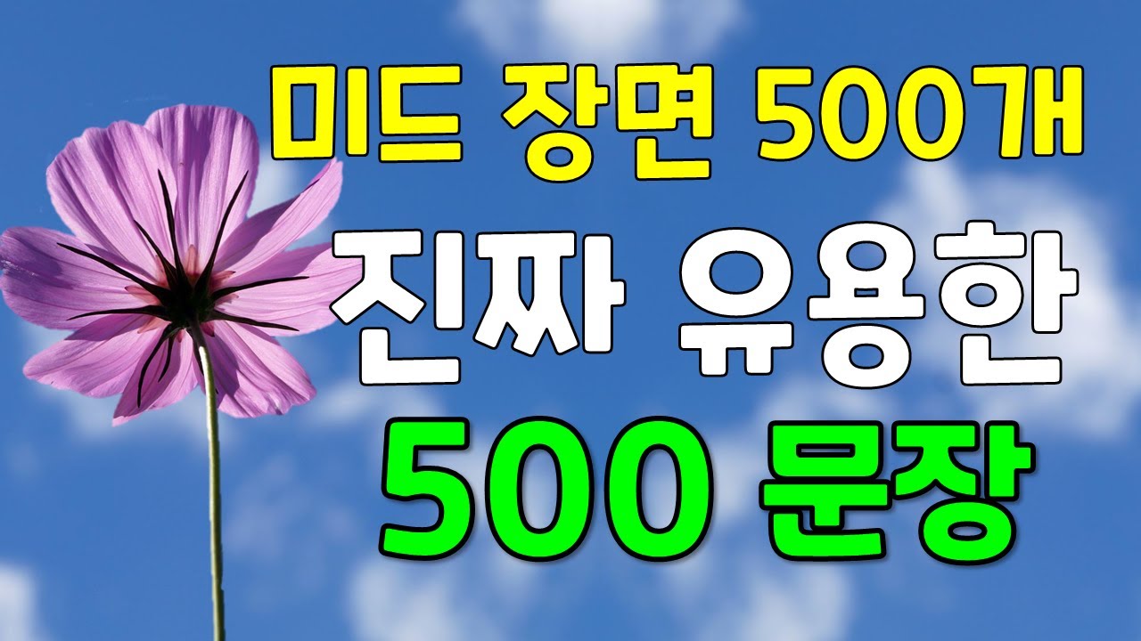 영화, 미드로 배우는 관용 표현 영어 회화 통합 500문장