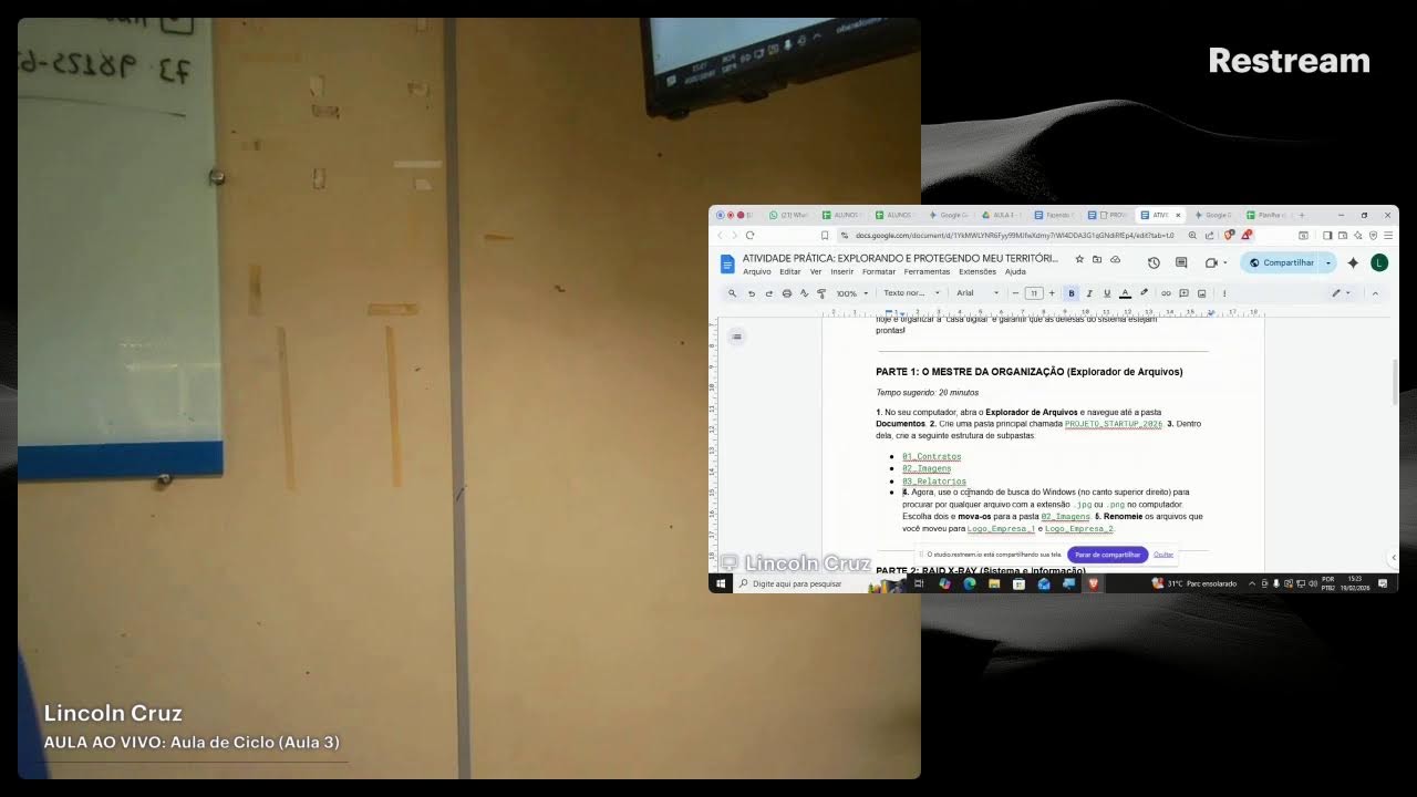 Aula AO VIVO: Explorador de Arquivos, Sistema e Segurança – Domine seu Computador! 💻🛡️