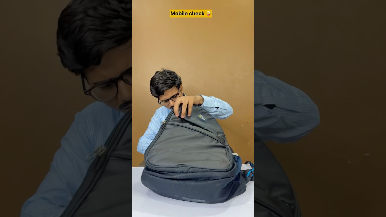 School mai bag check 😂 #shorts #school #exam #funny #teacher #students #sraoster #comedy #bagcheck