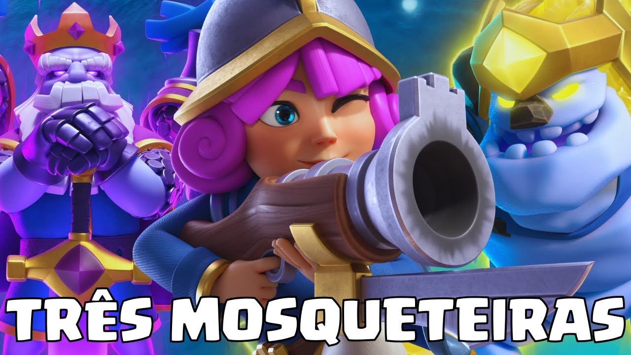 😮 USEI O MELHOR DECK DE 3 MOSQUETEIRAS PARA DESTRUIR MEUS ADVERSÁRIOS! - Clash Royale