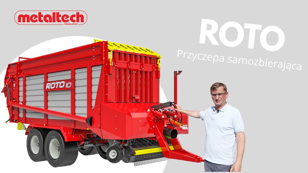 Metaltech | ROTO przyczepa samozbierająca ◾ prezentacja maszyny