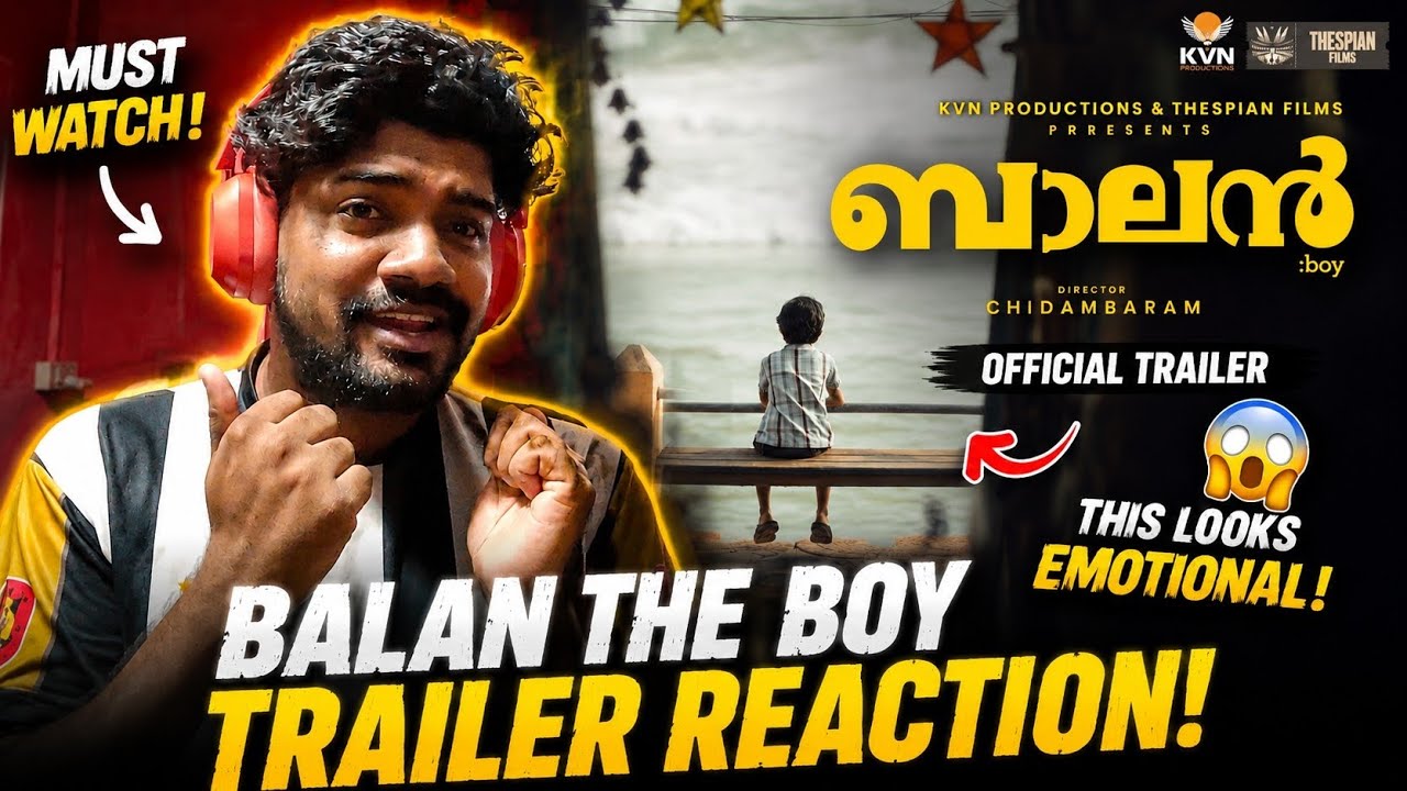 Chidambaram + Jithu Madhavan Cooked! 😱 Balan The Boy Trailer Reaction 
