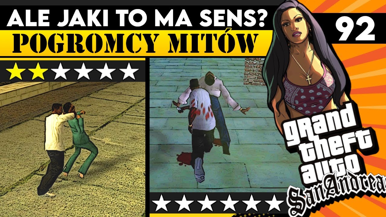 FUNKCJA KT&Oacute;RA NIE MA SENSU? | POGROMCY MIT&Oacute;W GTA SAN ANDREAS! #92