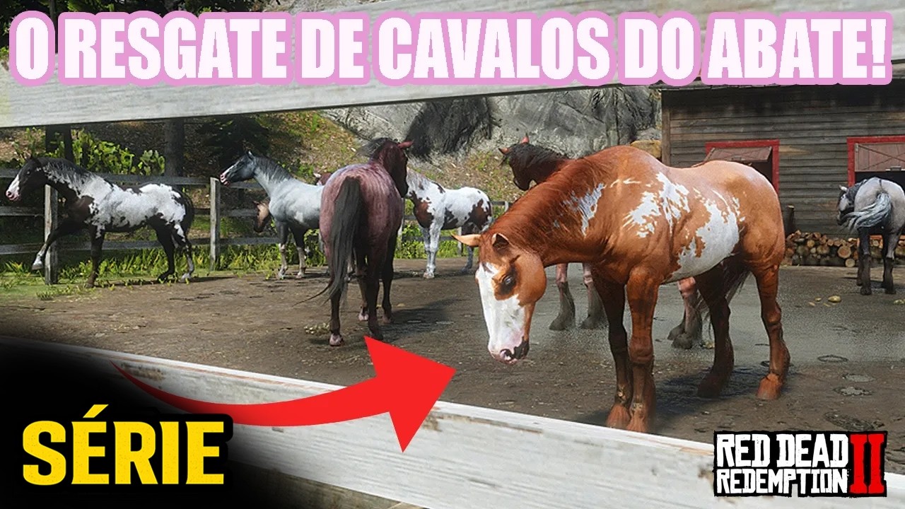 O RESGATE DOS CAVALOS SELVAGENS DO ABATEDOURO! MODO REALISMO Uma vaqueira no velho oeste ep14 RDR2