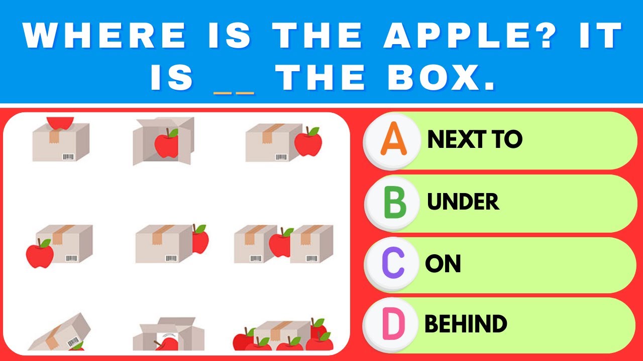 Level 5 English QUIZ (6-8 Yrs)! Prepositions, Daily Routines & Feelings! #5