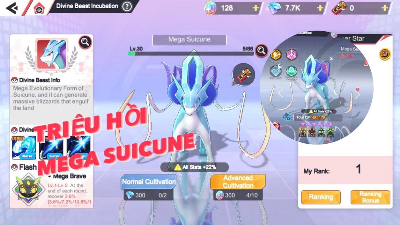 MEGA ĐẠI CHIẾN : TRIỆU HỒI MEGA SUICUNE - PET ẤP TRỨNG MẠNH NHẤT HIỆN TẠI ??
