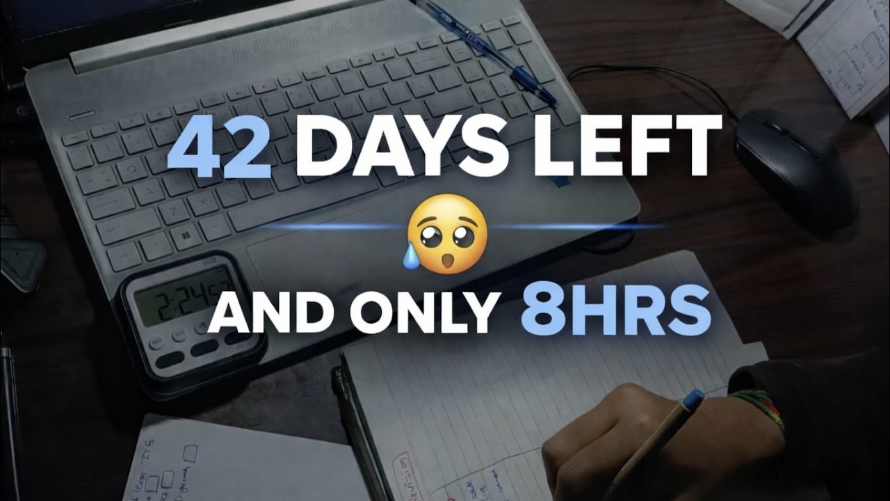 Study Vlog JEE Aspirant 2026 | 42 Days Left
