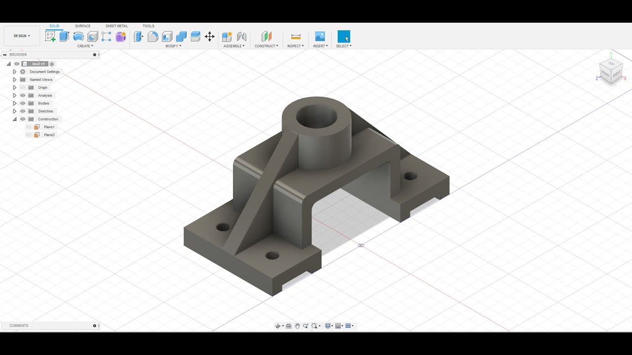 Fusion 360 Tutorials - Isometric 1 (Intermediate Level)