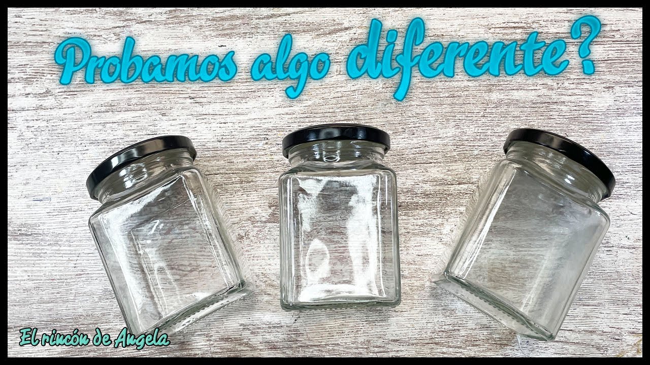 Probamos ALGO DIFERENTE?? Botes de cristal reciclados ♻️🎨🖌️ DIY manualidades faciles