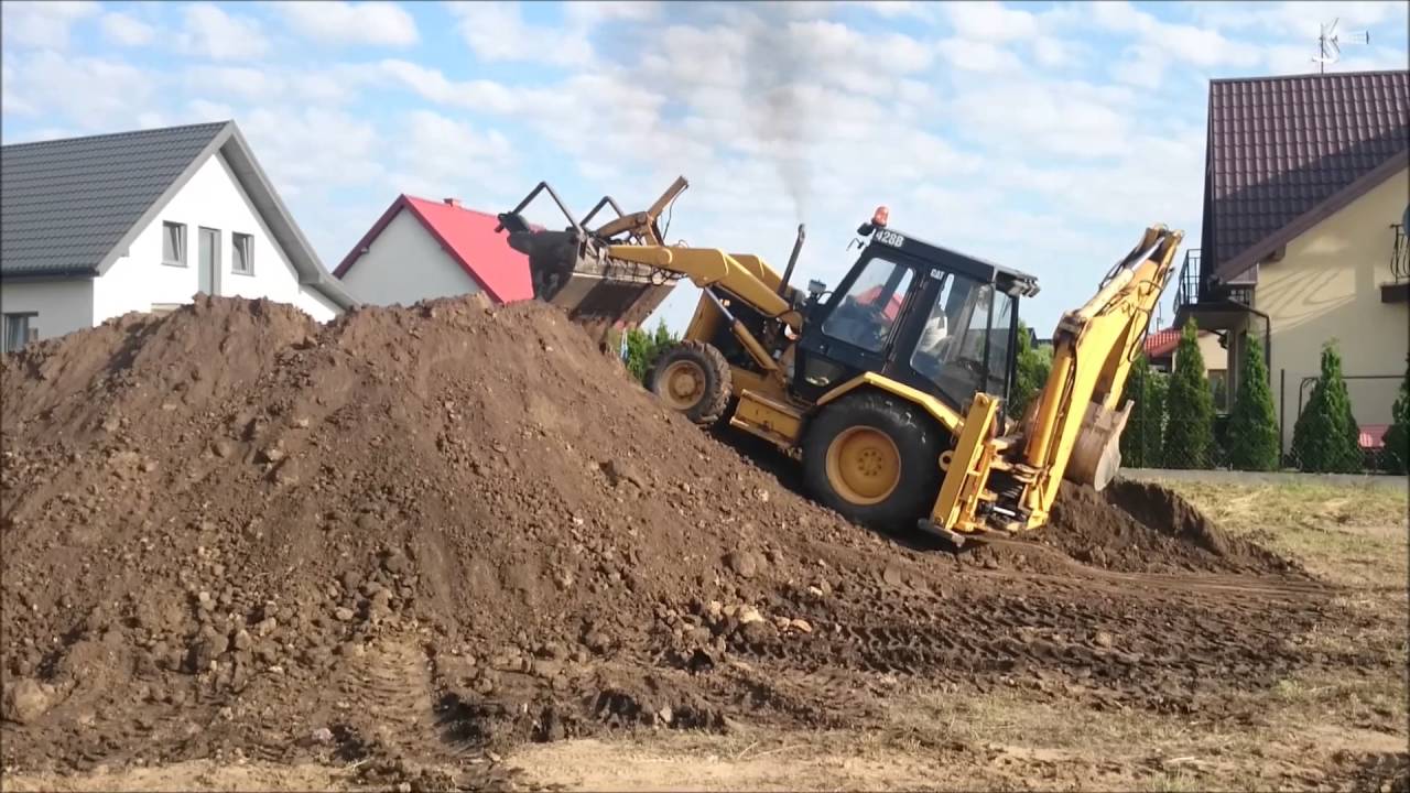 Hałdowanie CAT 428B