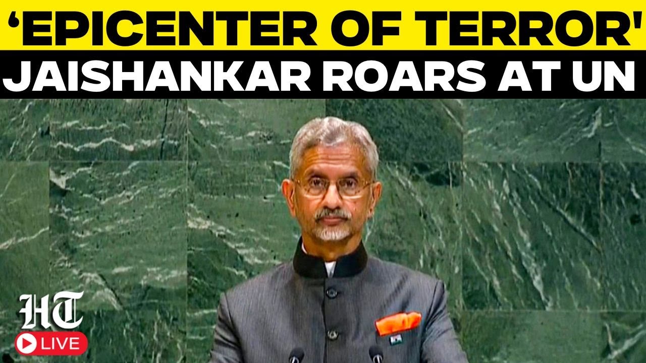 Jaishankar's UN Speech Live | EAM Jaishankar Attacks Pakistan In Fiery Speech | UNGA | India