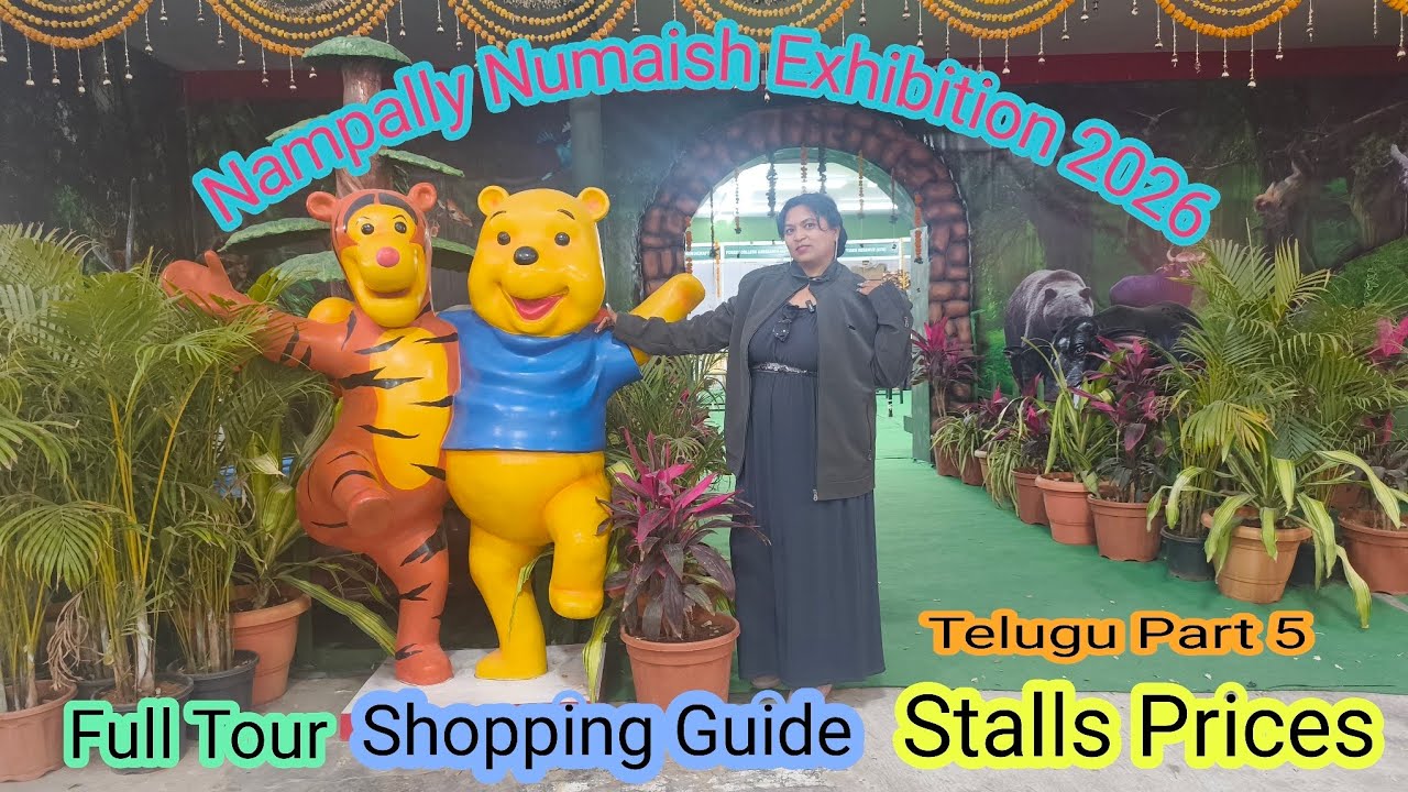 HYDERABAD NUMAISH 2026🛕TEMPLE 🧑‍🤝‍🧑 Kids Special🎡Full Tour🎠Forest🎢 Must Watch B4 Go #numaish #kids 