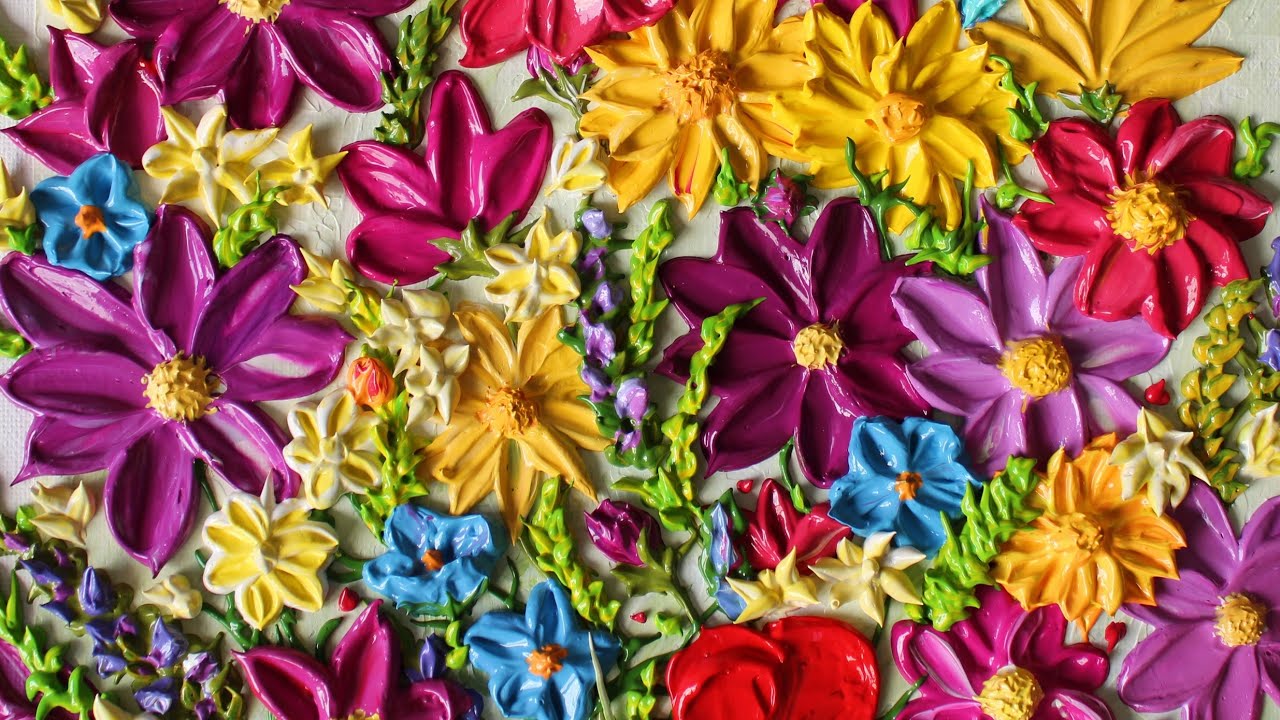 Flowers Painting Impasto I Short Painting Tutorial