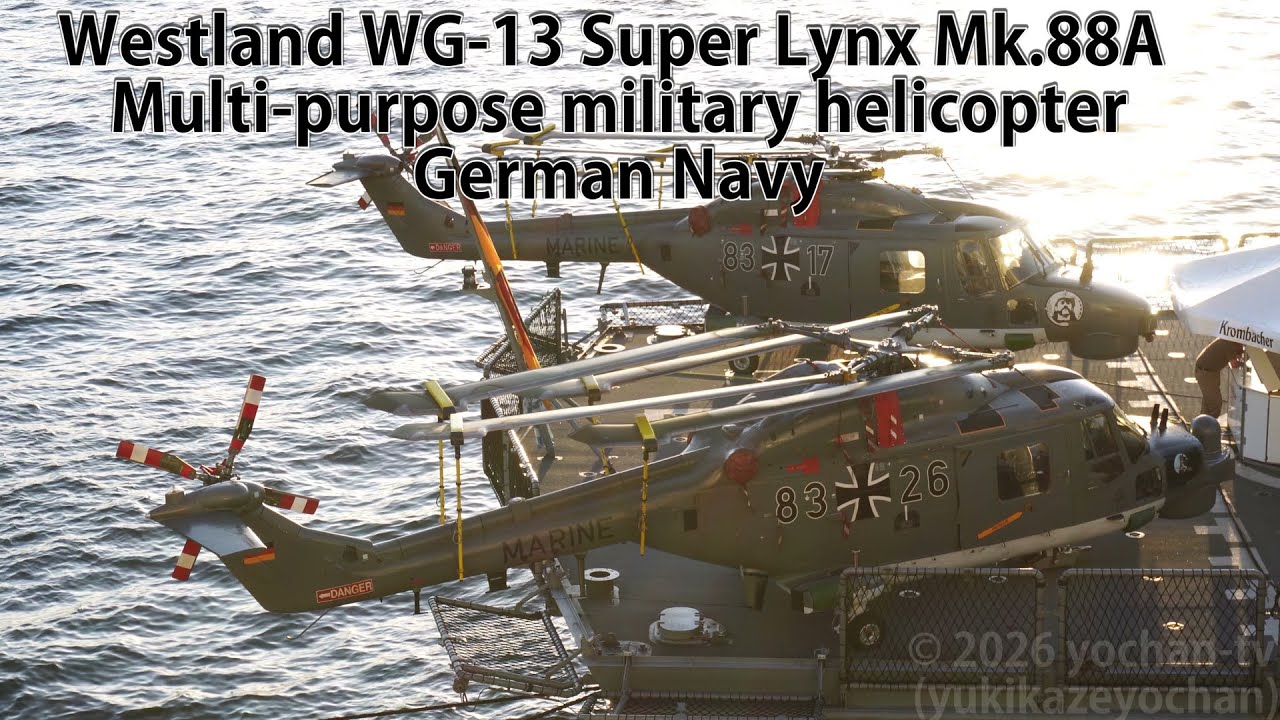 Westland WG-13 Super Lynx Mk.88A Multi-purpose military helicopter of the German Navy