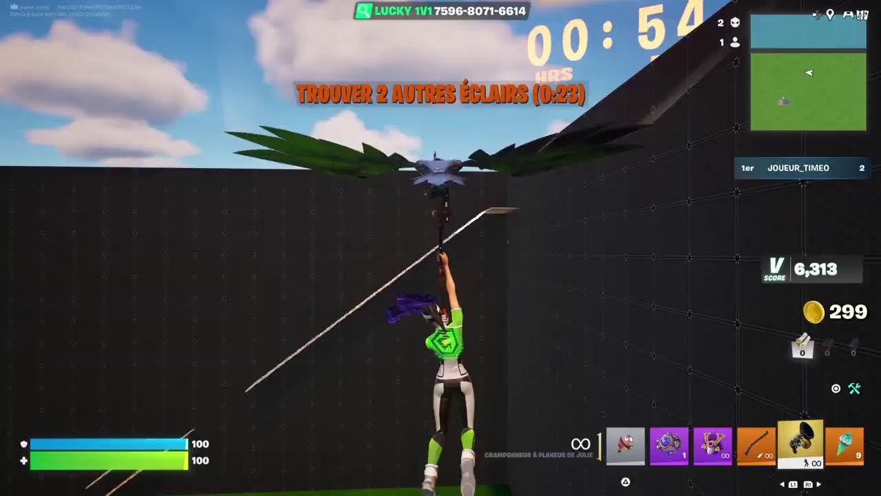 Je joue a Fortnite venez nombreuse live