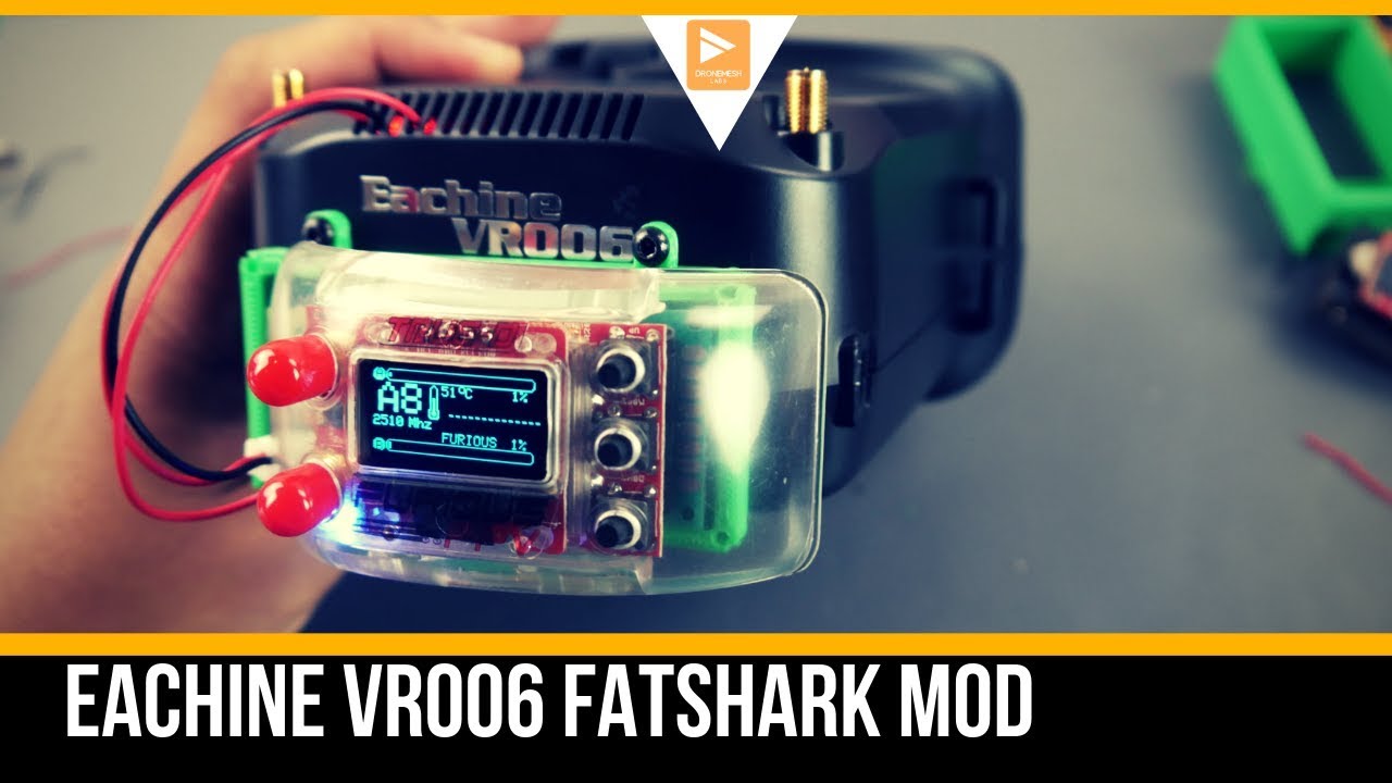 Eachine VR006 Long Range 2.4Ghz Fatshark Module!! // Eachine VR006 Fatshark Mod