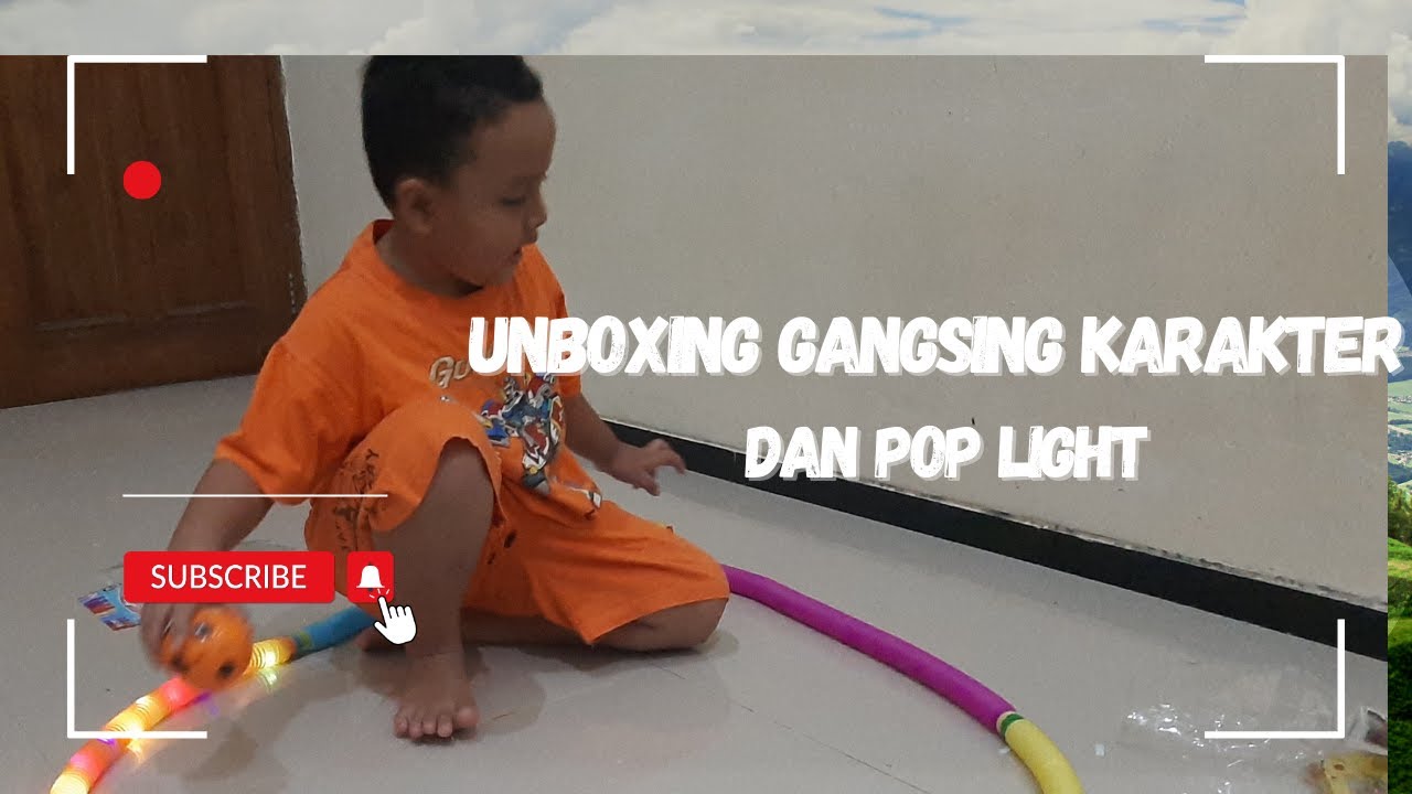 UNBOXING MAINAN GANGSING KARAKTER DAN POP LIGHTS | UNBOXING MAINAN | UNBOXING GANGSING KARAKTER