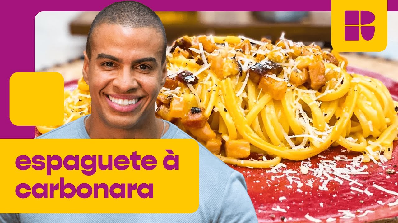Espaguete à carbonara delicioso! | É de Casa