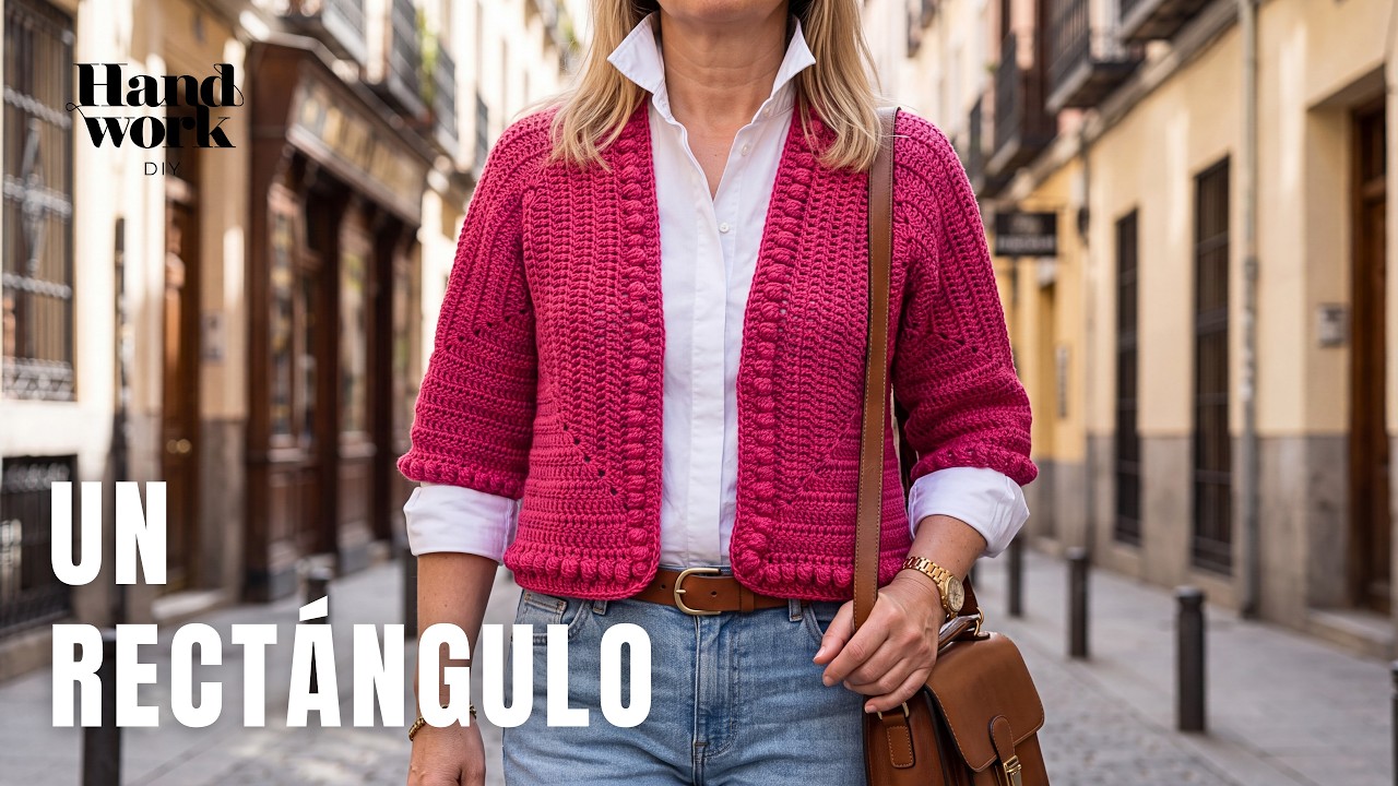 Un solo RECTÁNGULO… y nace esta prenda DIVINA