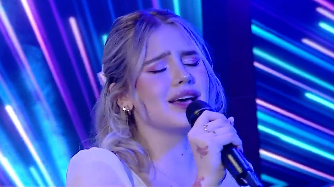 Coty Romero y Matías Acosta cantaron “Un beso en Madrid” en el estreno del Cantando 2024