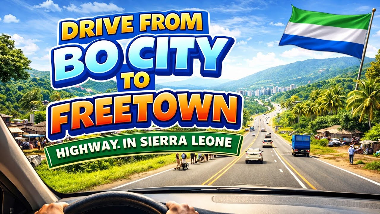 BO CITY TO FREETOWN HIGHWAY IN SIERRA LEONE IN WEST AFRICA 
