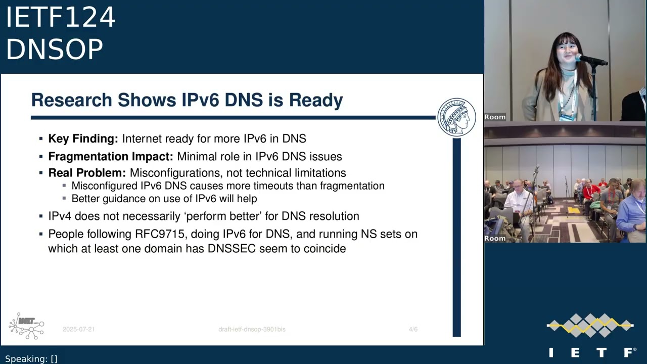 IETF 124: Domain Name System Operations (DNSOP) 2025-11-03 14:30