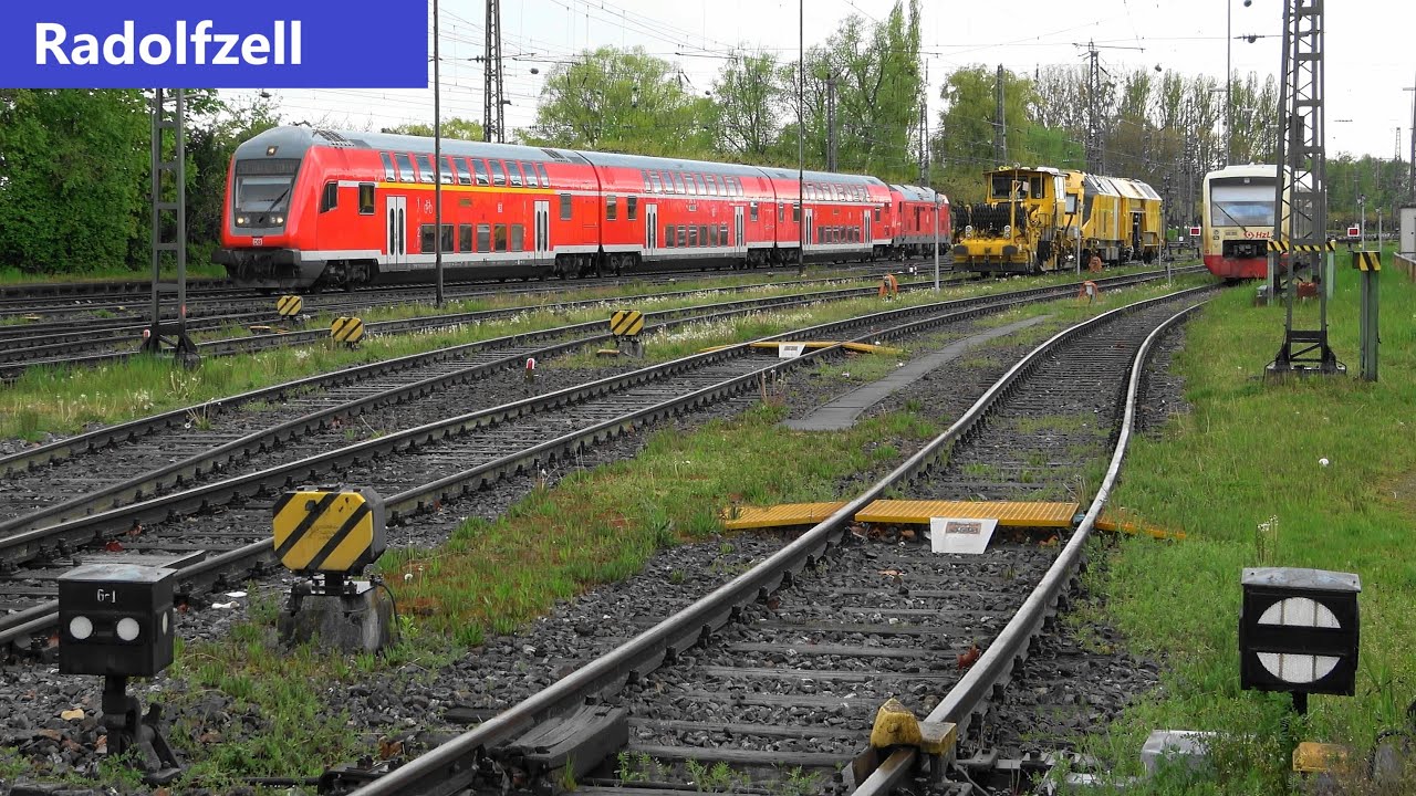 Radolfzell: bunter Bahnverkehr mit🐰Seehas am Bodensee & 🦆Entenpaar