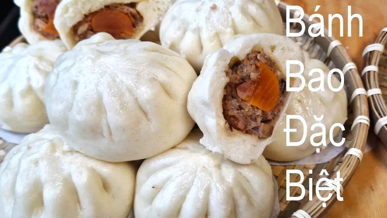 Pha Bột Bánh Bao Trắng Mền Và Xốp, Với Bột Mì Đa Dụng Phần Nhân  Ngon Với Trứng Muối Bóp Nhuyễn